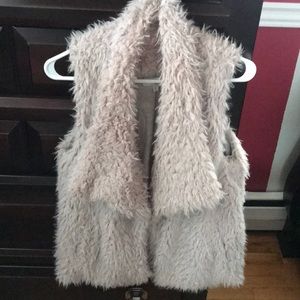 Charlotte Russe Fur Beige Vest